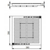 Draft Gidrolica Point Drainage grate DG-28,5.28,5, plastic, class A15, 285x285x21 mm [Code number: 208]