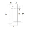 Draft (ARTICLE AMENDED BY TLN200XXXXX) - Wavin Ekoplastik PP-RCT Flange adaptor, S5/SDR 11, d 200 [Code number: SLN200XXXXX]