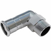 Фото Отвод 90° IBP B-Press Inox прессовый, НР, нержавеющая сталь 304, d - 22, d1 - 1/2" [Артикул: PS24092G0220600]