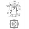 Draft Tatpolymer Adjustable yard drain with grate and a cast iron grate frame and with bitumen membrane [Code number: 1d0870 / TP-616.1Н]