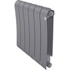 Photo Royal Thermo Infinity 500 Silver Satin Bimetallic radiator, 6 sections [Code number: RTINSS5006]