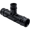 Photo RTP Mu Radial T-piece reducing, d - 16, d1 - 20, d2 - 16, PPSU, black [Code number: 50936 (RTP)]