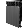Фото Радиатор биметаллический Royal Thermo Revolution B 500 Чёрный, 6 секций [Артикул: RTRBB3050006]