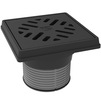 Photo Tatpolymer Adjustable yard drain with grate and a cast iron grate frame [Code number: 1d0871 / TP-616.1]