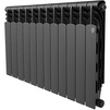 Фото Радиатор биметаллический Royal Thermo Revolution B 500 Чёрный, 12 секций [Артикул: RTRBB3050012]