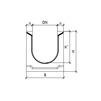 Draft Gidrolica Drainage channel concrete box (СО-300mm) КU 100.44(30).52,5(45,5) - BGU-XL, № 15-0, DN - 300, 1000x440x525 mm [Code number: 40730063]