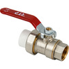 Photo RTP SIGMA Ball valve brass with transition to PPR pipe, female thread, lever, individual packaging, d - 20, d1 - 1/2" [Code number: 37853]