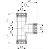 Draft VIEGA MegaPress T-​piece, d 2" x 1 1/2" x 2" [Code number: 695156]