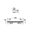Draft Hauraton RECYFIX STANDARD 100 Channel class А 15 type 60 with perforated grille "Elegance", 1000 х 150 х 60 (price on request) [Code number: 41274]