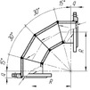 Draft Welded bend flanged, d - 100 (price on request) [Code number: 12w1517]