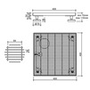 Draft SitaDrain Terra Cover of stainless steel, 400x400 mm [Code number: 254040]