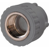 Photo RBK Combined coupling, d - 32, d1 - 3/4"ВР, PP, color gray [Code number: 034170]