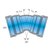 Draft Bend 30˚ with two sockets, d - 125, vRs®-T (price on request) [Code number: 12w3189]