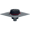 Photo Hutterer & Lechner Safety roof drain, with bitumen membrane, with PP collar heating element U=230V, power 10-30W, vertical, DN110 [Code number: HL 62.1HSafe/1]
