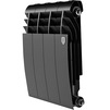 Фото Радиатор биметаллический Royal Thermo BILINER B 350 Чёрный, 4 секции [Артикул: RTBB335004]