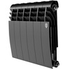 Photo Royal Thermo BILINER B 350 Black Bimetallic radiator, 6 sections [Code number: RTBB335006]