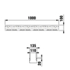 Draft Hauraton DACHFIX STEEL 135 Channel, type 100, galvanised, 1000x135x100 mm (price on request) [Code number: 65150]