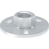 Photo Geberit HDPE Base plate, round, three-hole, with threaded socket G 1/2 [Code number: 362.839.26.1]