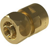Photo KAN-Therm ultraLINE Connector screwed, d - 16, G - 1/2", brass, with female thread [Code number: 2510044001]