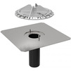 Photo Geberit Pluvia roof outlet with fastening flange, gratting of aluminum castings, 25 l/s [Code number: 359.129.00.1]
