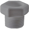 Photo RBK Plug, d - 1/2"НР, PP, color gray [Code number: 032141]