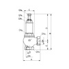 Draft VALTEC Adjustable safety valve, 1-16 Bar, d - 3/4" [Code number: VT.1831.RG.05]