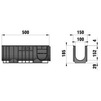 Draft Hauraton RECYFIX STANDARD 100 Combined article, class B 125, type 01005, with mesh grating MW 30/10, galvanised, locked, galvanised, 500x150x185 mm (price on request) [Code number: 41228]