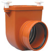 Фото Затвор канализационный Hutterer Lechner с заслонкой из нержавеющей стали и муфтой для труб из синтетического материала, DN 110 [Артикул: HL 710.0]