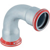 Фото Отвод 90° Geberit Mapress (углер ст), оцинкованный, d - 88,9 [Артикул: 20110 (G)]