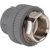 Photo RBK Combined coupling, d - 25, d1 - 3/4"ВР, PP, под ключ, color gray [Code number: 034936]