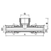 Draft VALTEC T-piece with female thread, d - 32х1 1/4"х32 [Code number: VTm.232.N.320732]