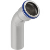 Photo [NO LONGER PRODUCED] - Geberit Mapress Stainless Steel bend 45° with plain end, LABS-free, d 15 [Code number: 80702]