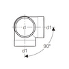 Photo Geberit Silent-db20 Corner branch fitting  88,5°, d 110, d1 110 [Code number: 310.083.14.1]