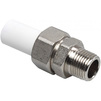 Photo (NO LONGER PRODUCED) - Wavin Ekoplastik Therm Screw union male, d 20x1/2" [Code number: BSE02020XX]