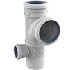 Photo Wavin AS+ Parallel corner T-piece T-piece 87°, left, d 110, d1 110, d2 50 [Code number: 3080096]