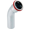 Фото [СНЯТ С ПРОИЗВОДСТВА] - Отвод 45° Geberit Mapress, с гладким концевиком, оцинк., FKM, d 18 [Артикул: 51243]