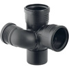 Фото Крестовина 87,5° Geberit Silent-PP одноплоскостная, правая, d - 110, d1 - 75, d2 - 110 [Артикул: 390.563.14.1]