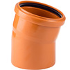 Photo [Code number ЗАМЕНЕН НА 39758] -  RTP BETA ORANGE Bend 15°, PP-B, for outdoor sewage, with socket, d - 160 [Code number: 11651]