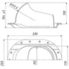 Draft Tatpolymer Entrance element TP-87/K terracotta [Code number: 1d0100 / 52527]