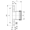 Draft VIEGA Sanpress Inox Flange adapter, PN 16, d 88,9 (DN 80) [Code number: 482985]