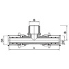 Draft VALTEC T-piece with male thread, d - 26х1/2"х26 [Code number: VTm.233.N.260426]