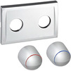 Photo Geberit cover plate with caps [Code number: 612.432.46.1] (price on request)