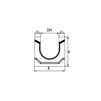 Draft Gidrolica Drainage channel concrete box, with cast iron angle housing КU 100.24,8 (15).41,5(35) - BGZ-S, № 35-0, DN - 150 [Code number: 40615067]