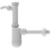 Фото Сифон бутылочный Hutterer Lechner с возможностью подключения стиральной машины, с декоративной розеткой, DN 32 [Артикул: HL 132.1/30]