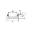 Draft Gidrolica Drainage channel concrete box (СО-150mm), with galvanized angle housing КП 100.21,3 (15).12,5(9)-BGF-Z, DN - 150, 1000x213x125 mm [Code number: 12675]