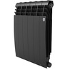 Фото Радиатор биметаллический Royal Thermo BILINER B 500 Чёрный, 6 секций [Артикул: RTBB350006]