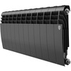 Photo Royal Thermo BILINER B 350 Black Bimetallic radiator, 12 sections [Code number: RTBB335012]