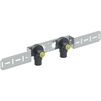 Photo Geberit Mepla elbow tap connector 90° with male thread MF, premounted, double, RMF 1/2", Rp 1/2", L1 5.2cm, L 56.4cm [Code number: 632.853.00.2]