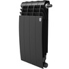 Фото Радиатор биметаллический Royal Thermo BILINER B 500 Чёрный, 4 секции [Артикул: RTBB350004]