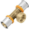 Photo KAN-Therm ultraPRESS T-piece, d - 63, G - 1", brass, with male thread [Code number: 1009259010]